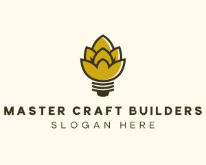 Malt Lightbulb Craft Distillery logo design