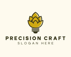 Malt Lightbulb Craft Distillery logo design