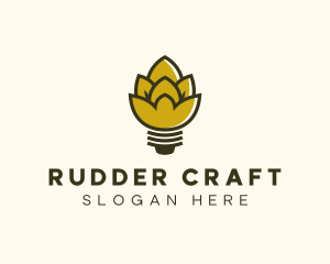 Malt Lightbulb Craft Distillery logo design