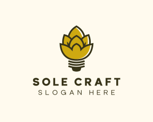 Malt Lightbulb Craft Distillery logo design