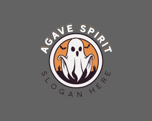 Spooky Halloween Ghost logo design