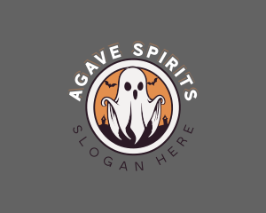 Spooky Halloween Ghost logo design