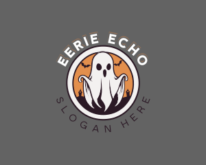 Spooky Halloween Ghost logo design