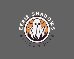 Spooky Halloween Ghost logo design