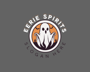 Spooky Halloween Ghost logo design