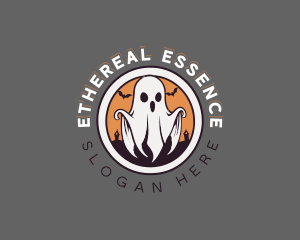 Spooky Halloween Ghost logo design