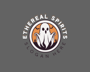 Spooky Halloween Ghost logo design