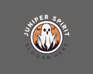 Spooky Halloween Ghost logo design