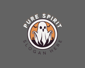 Spooky Halloween Ghost logo design