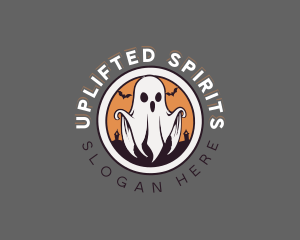 Spooky Halloween Ghost logo design