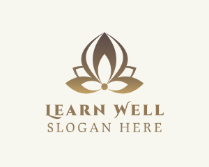 Beauty Wellness Lotus logo design