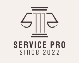 Pillar Scale Legal Service  logo design