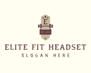 Fitness Barbell Gym  logo design