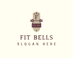 Fitness Barbell Gym  logo design