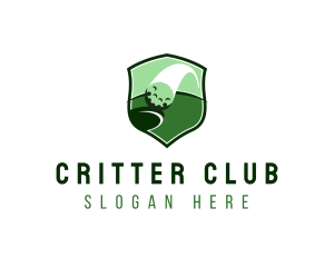 Golf Ball Shield logo design