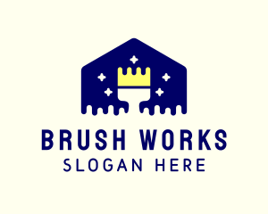 Brush Home Improvement logo design