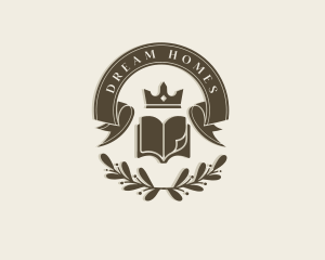 Scholarship Book Crown Logo