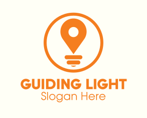 Locator Light Bulb logo design