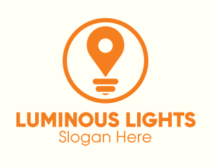 Locator Light Bulb logo design