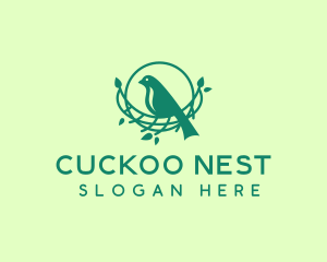 Tree Bird Nest logo design