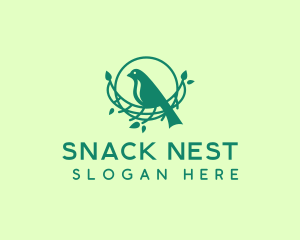 Tree Bird Nest logo design