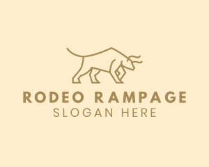 Bull Horn Rodeo logo design