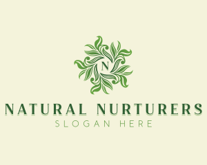 Nature Herbal Gardening logo design