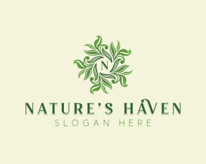 Nature Herbal Gardening logo design