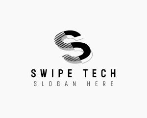 Stripe Business Company Letter S logo design