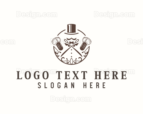 Barbershop Grooming Haircut Logo