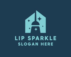 Sparkle Broom House logo design