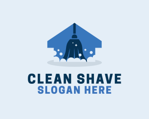 Mop Cleaning House logo design