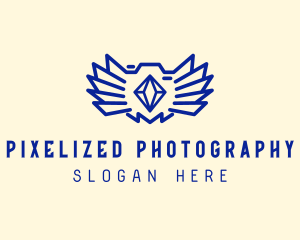 Diamond Wing Camera logo design