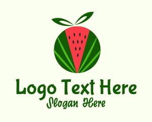 Watermelon Fruit Gift Logo