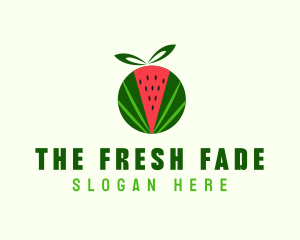 Fresh Watermelon Fruit logo design