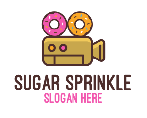 Donut Video Camera logo design