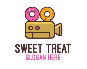 Donut Video Camera logo design