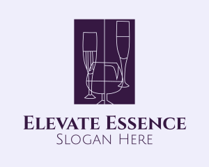 Liquor Glassware Bar logo