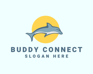 Dolphin Sun logo design