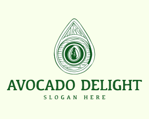 Abstract Avocado Fruit logo design