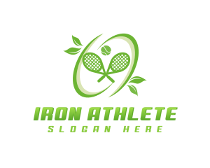 Tennis Racket Ball logo design