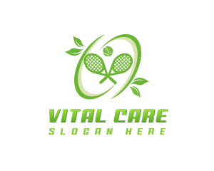 Tennis Racket Ball logo