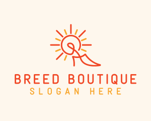 Sunshine Stiletto Boutique logo design