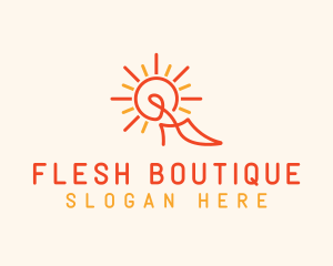 Sunshine Stiletto Boutique logo design