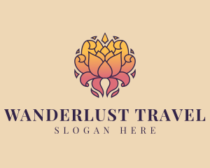 Ornamental Lotus Flower logo