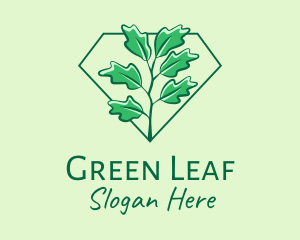 Green Ivy Plant  logo design