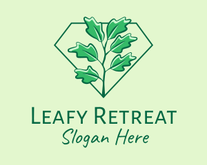 Green Ivy Plant  logo design