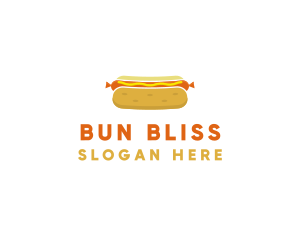 Hot Dog Bun Food logo