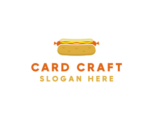 Hot Dog Bun Food logo design