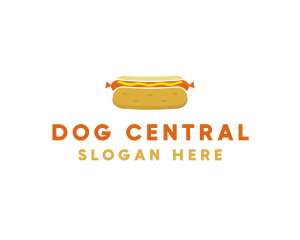 Hot Dog Bun Food logo